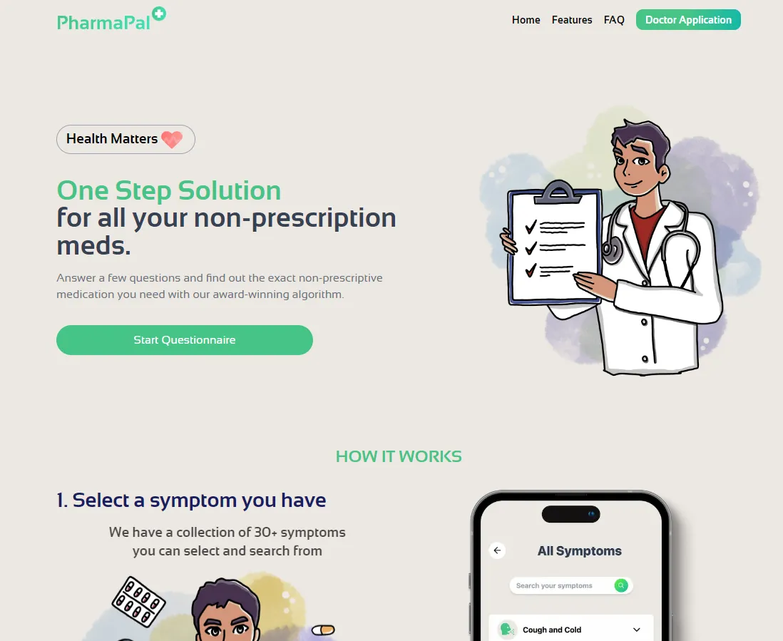 Screenshot of PharmaPal